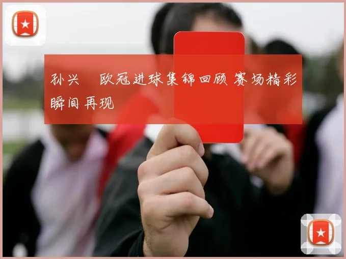 孙兴慜欧冠进球集锦回顾 赛场精彩瞬间再现